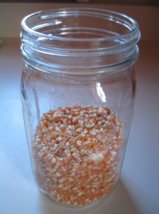 Storage vessel until time for popping arrives