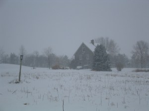 House in the Snow Back Home