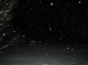 Snowing Like Stink at Night