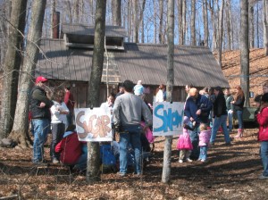 Crowd at the Shelburne Farms Sugar House