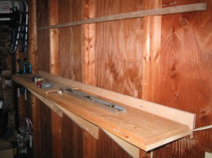 Lower Shelf Installed, Upper Shelf Waiting