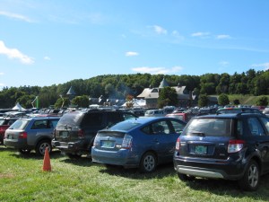 Full Parking Lot for the Harvest Festival