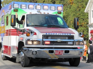 As with most parades, the ambulance started things off